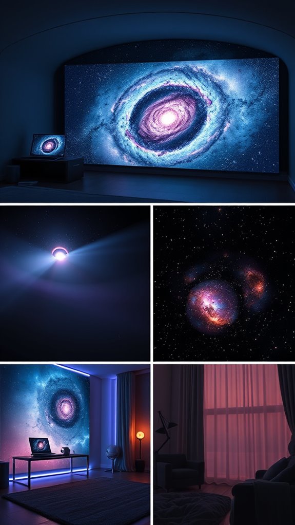 immersive projection galaxy room
