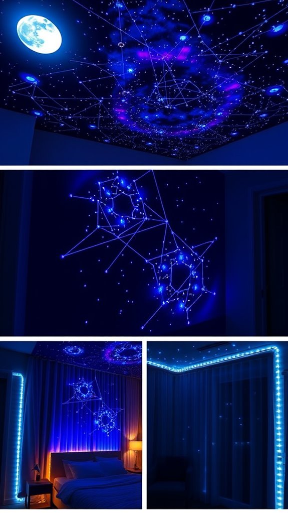 interactive projection driven starfield experiences