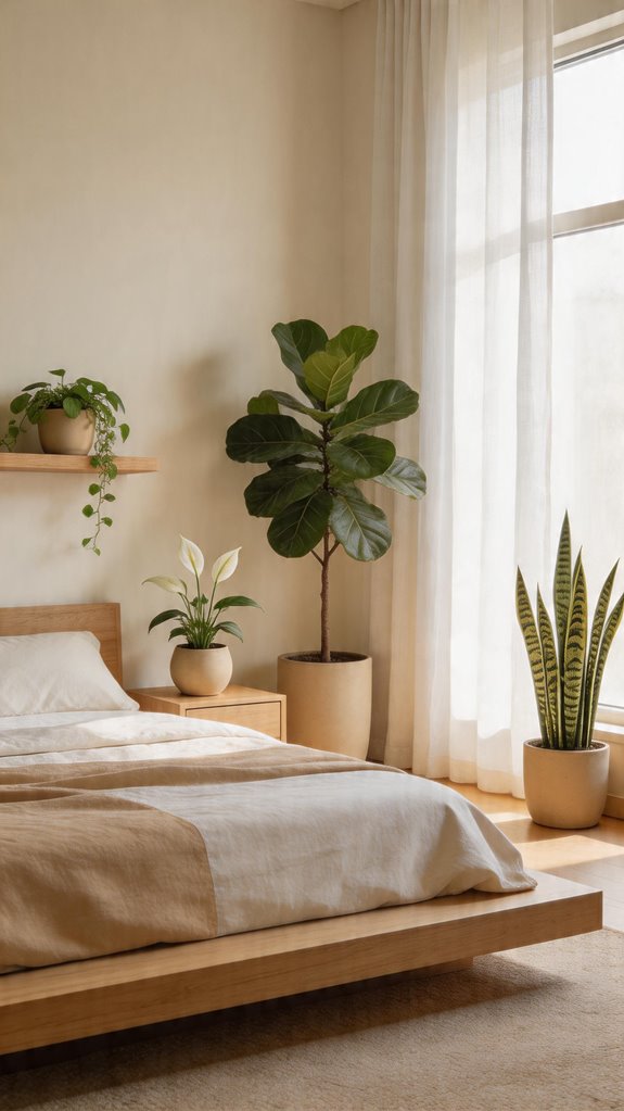 japandi indoor plant styling serenity