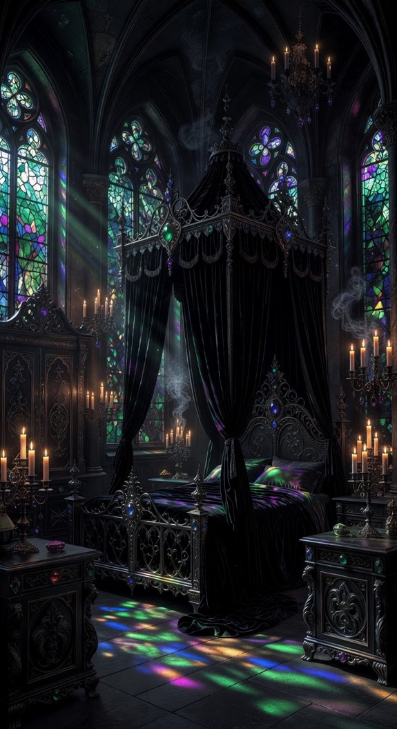 jewel tones elevate gothic luxury
