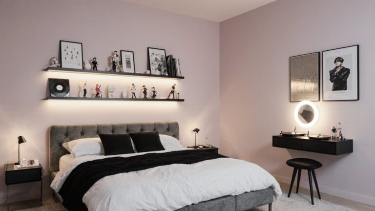 k pop bedroom styled looks