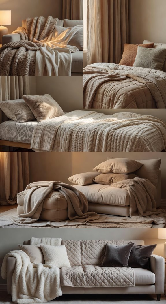 layer affordable textiles for depth