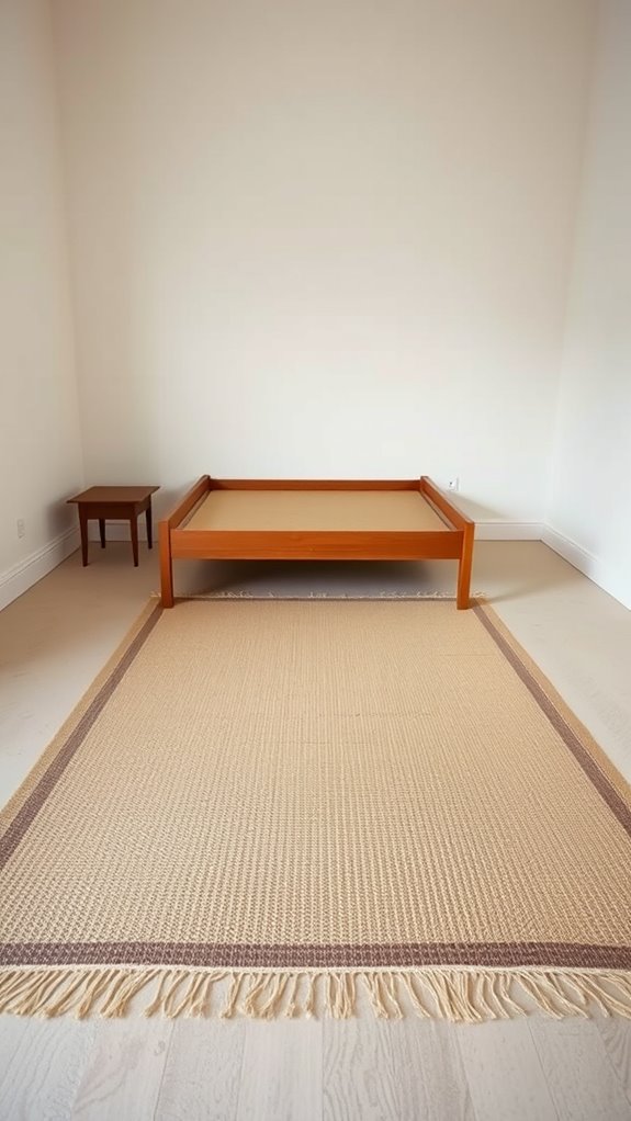 layered jute and wool rugs