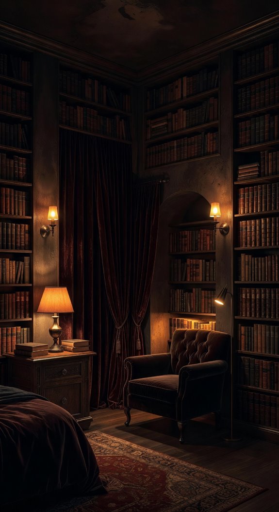 layered lighting for cozy darkness