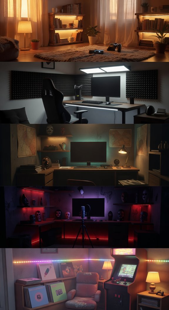 layered lighting for gaming ambiance