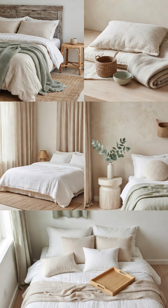 layered natural materials for serenity