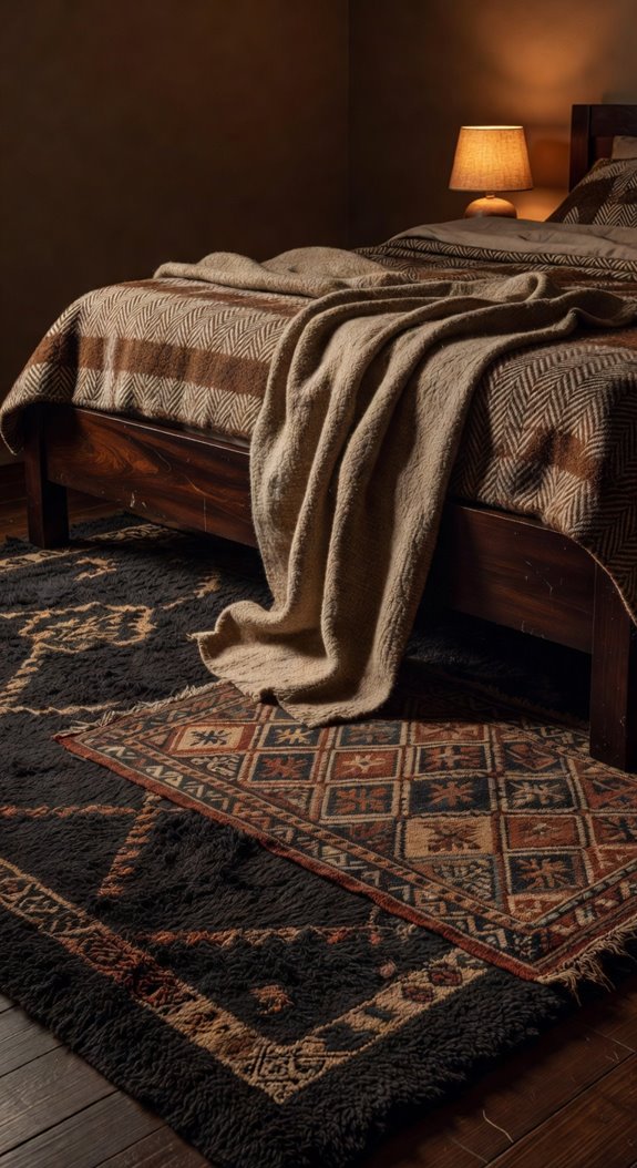 layered textures create moody warmth
