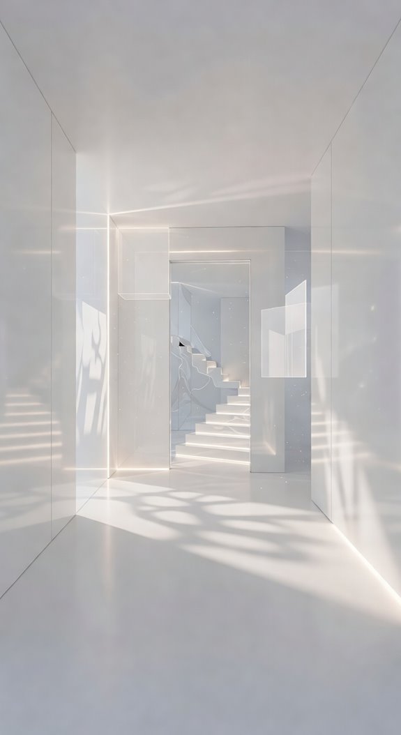 layered white textures create depth