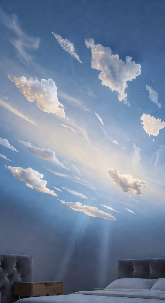 led cloud ceiling with rgb backlighting