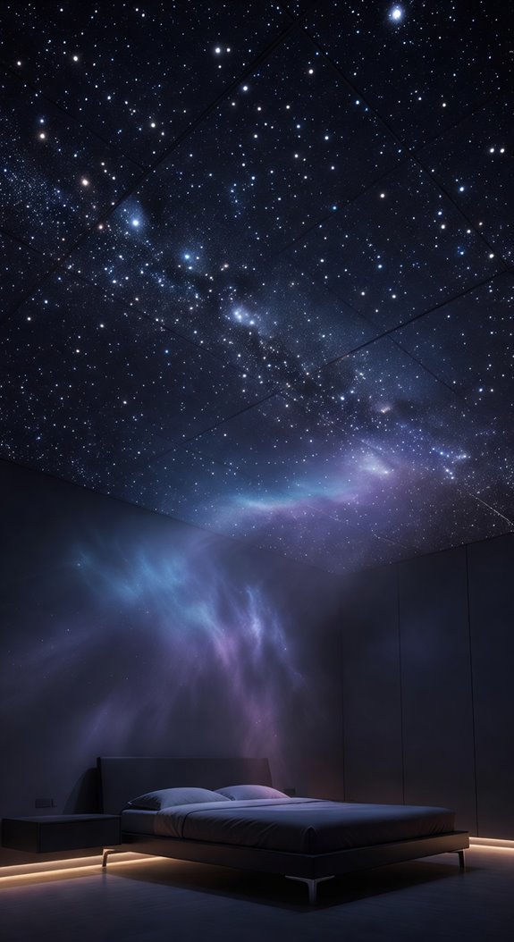 led star ceiling panels illuminate realism