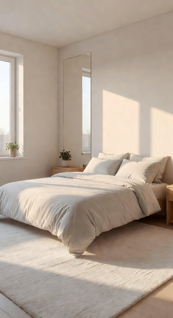 light toned textiles reflect sunlight