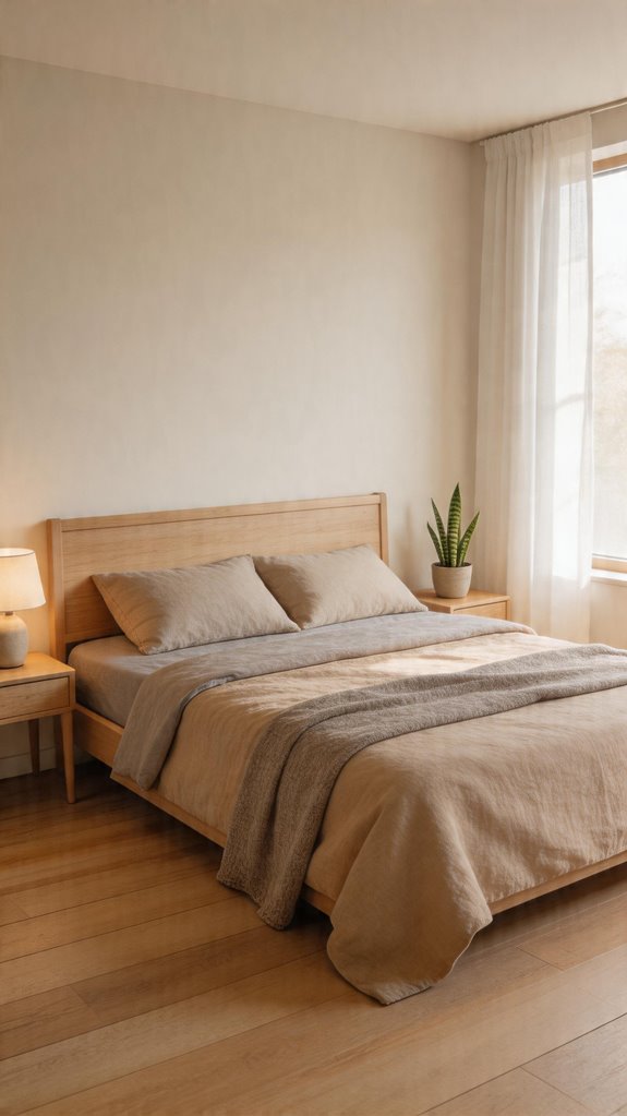 linen bedding for japandi warmth