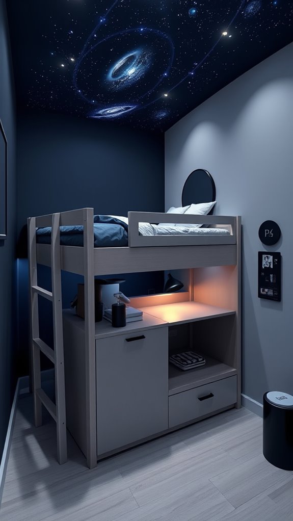 loft beds with built in storage
