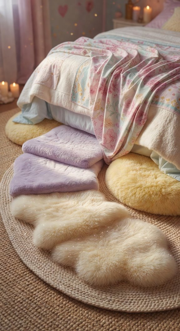 luxurious layered rug serenity