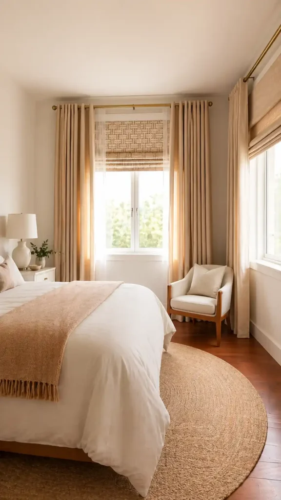 luxurious neutral window treatments