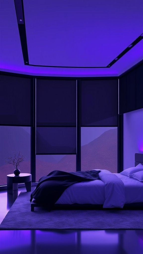 matte black minimalist window coverings