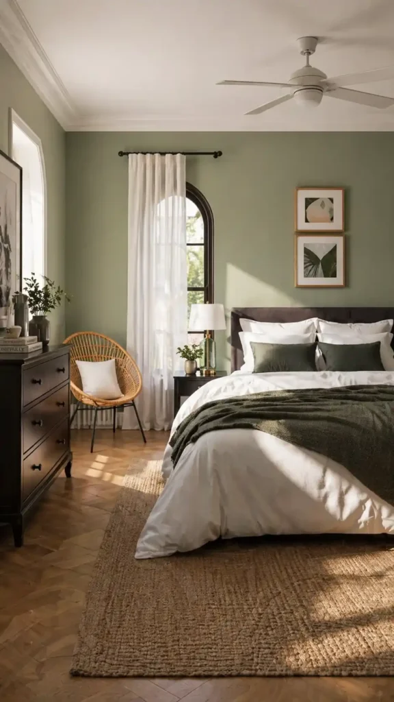 matte sage underbalanced lighting