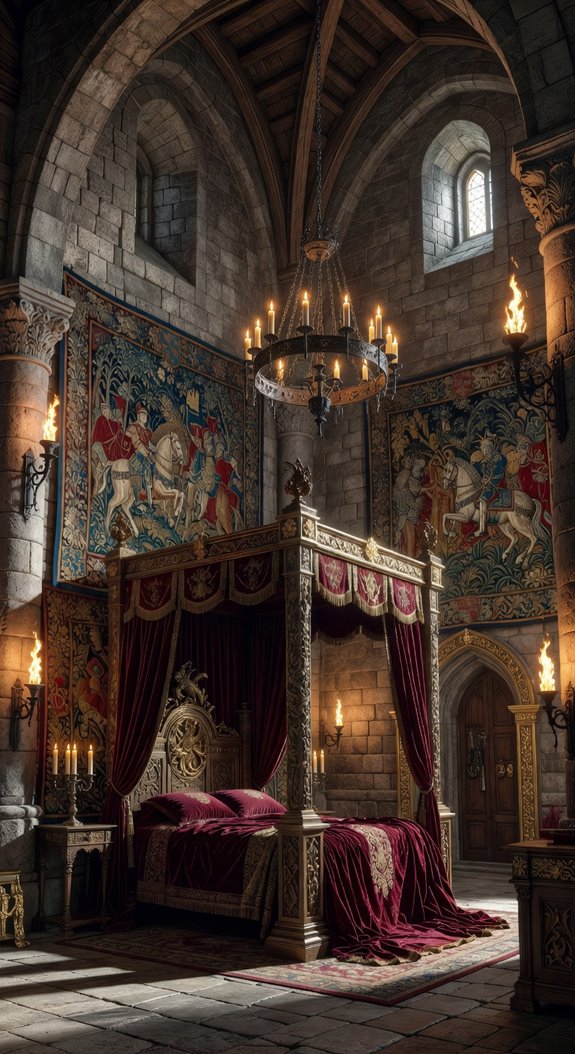 medieval castle bedchamber grandeur