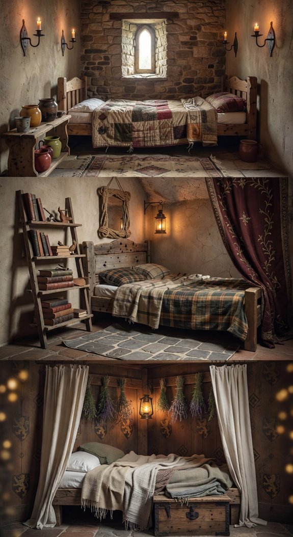 medieval inspired budget friendly bedroom decor