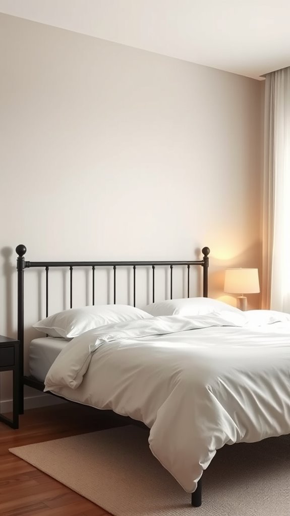 metal frame headboards sleek geometric minimal