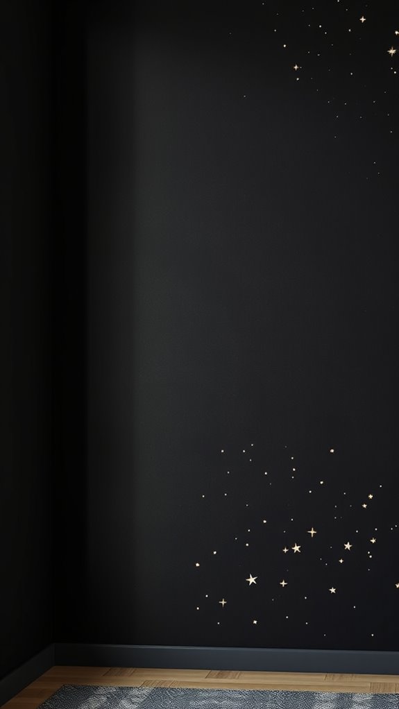 midnight celestial wall with depth