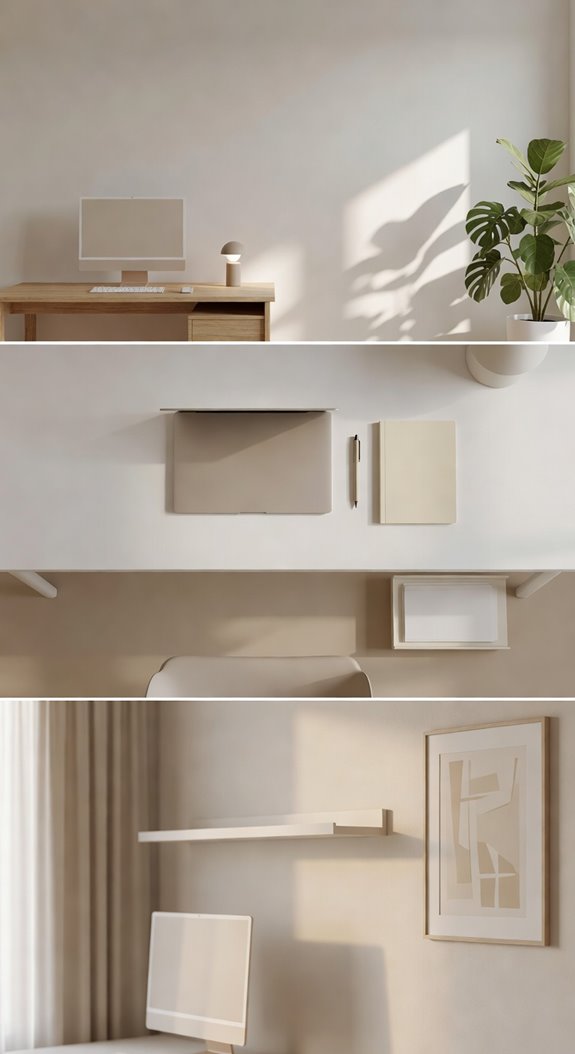 minimalist home office enhances focus