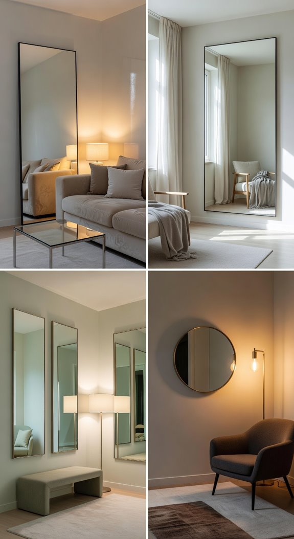 mirrors amplify natural light strategically