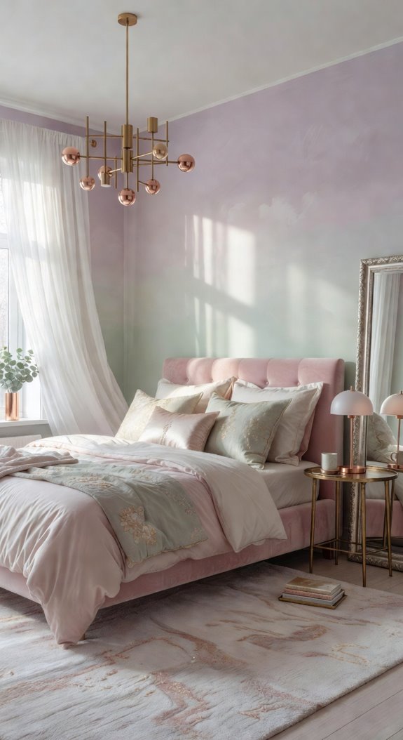 mix metals with soft hues