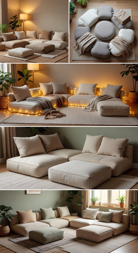 modular floor seating adaptable layout
