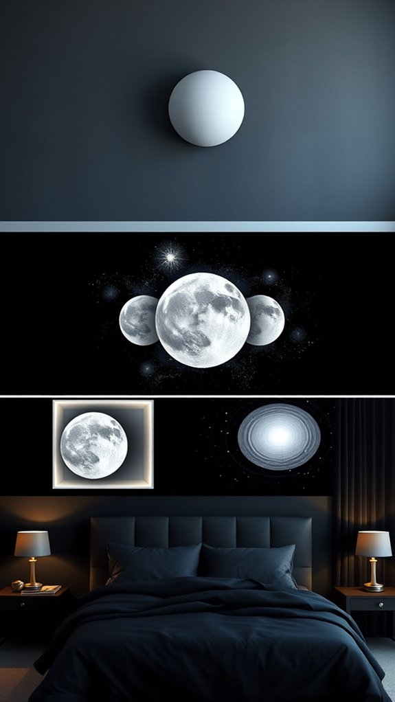 moon phase art celestial focal point