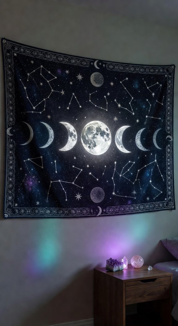 moon phase tapestries transform walls