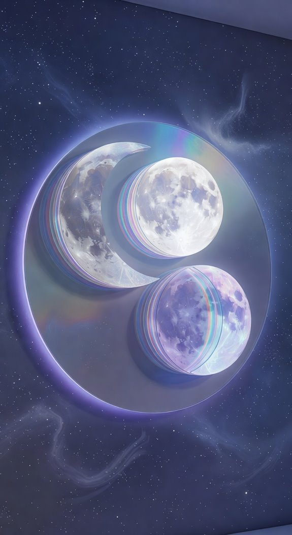 moon phase wall art enhances mystique