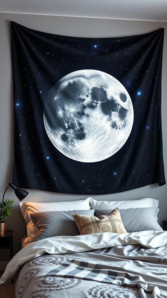 moonphase tapestry celestial centerpiece