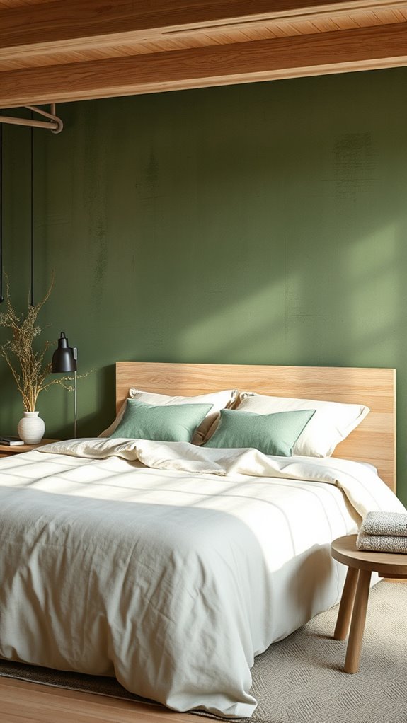 moss green natural calm backdrop