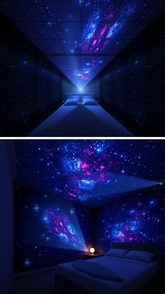 multi projector celestial bedroom ambiance