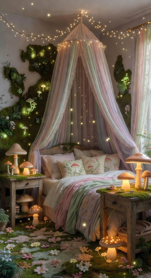mushroom lamps soothe fairycore ambiance
