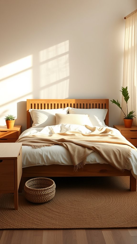 natural wood for warm grounding ambiance