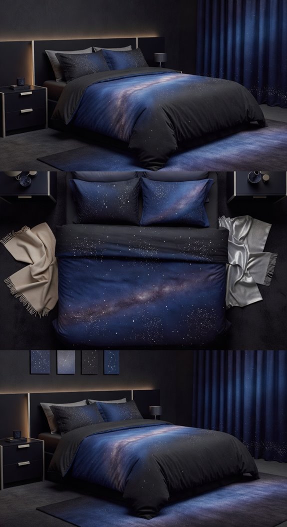 nebula print bedding anchors room