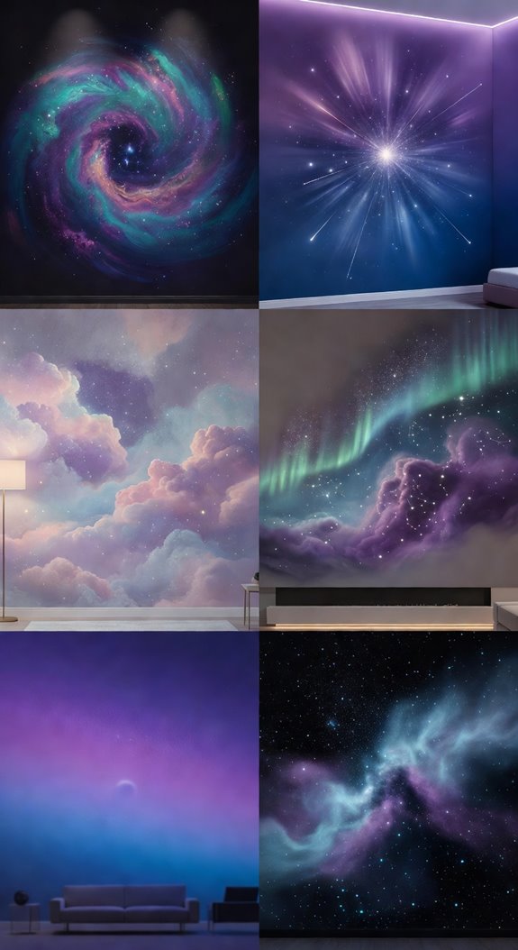 nebula wall mural anchors room