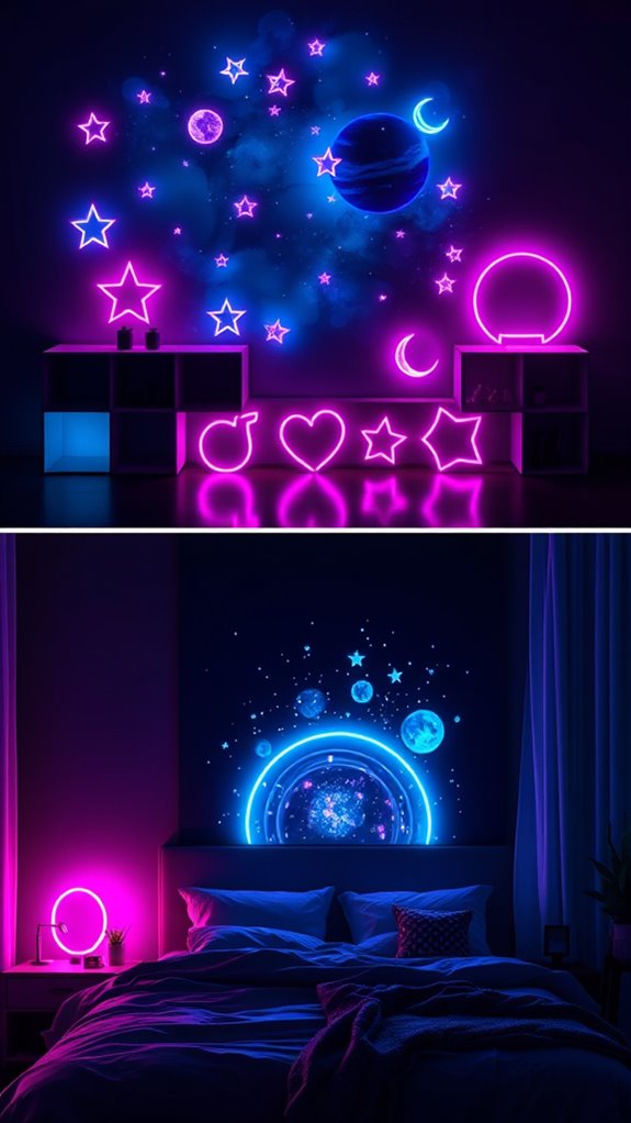 neon galaxy personalized signage