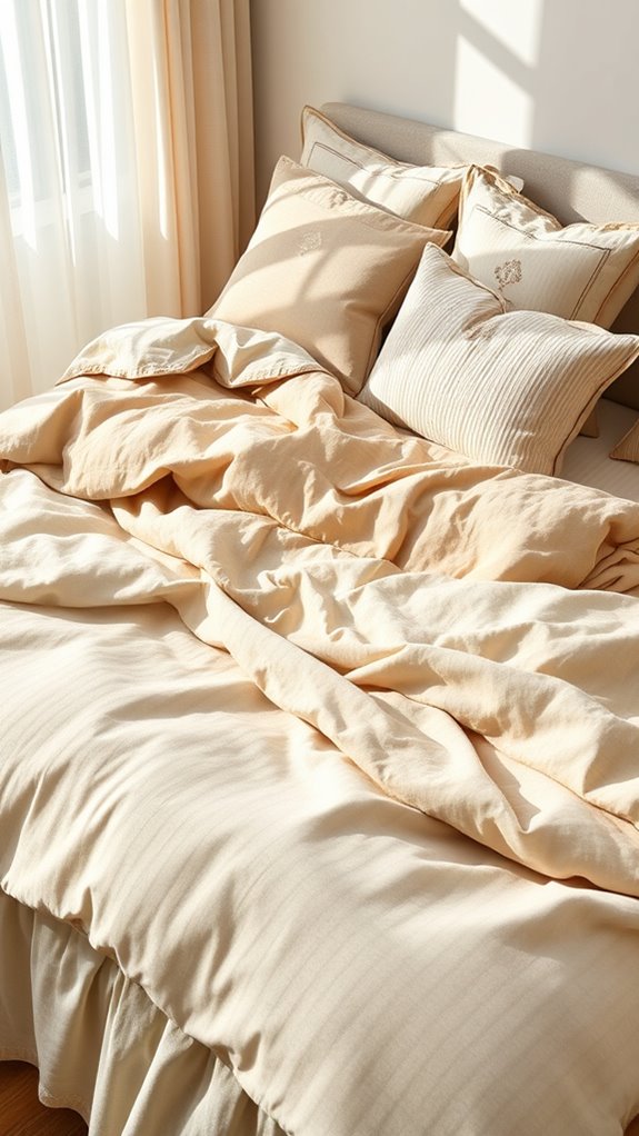 neutral geometric bedding textures