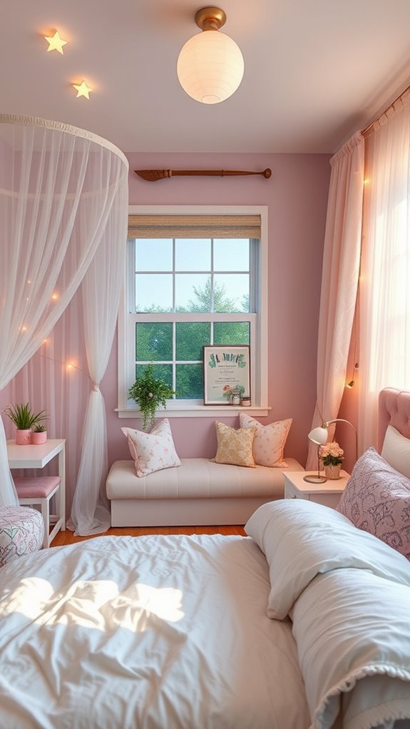 neutral walls birchwood furniture fairy lighting