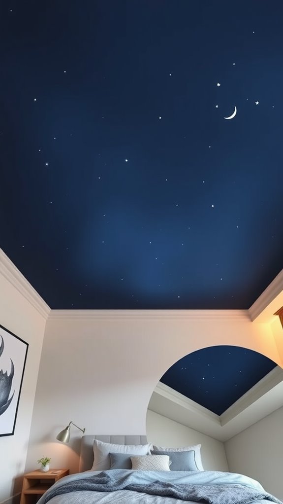 ombre night sky ceiling gradient
