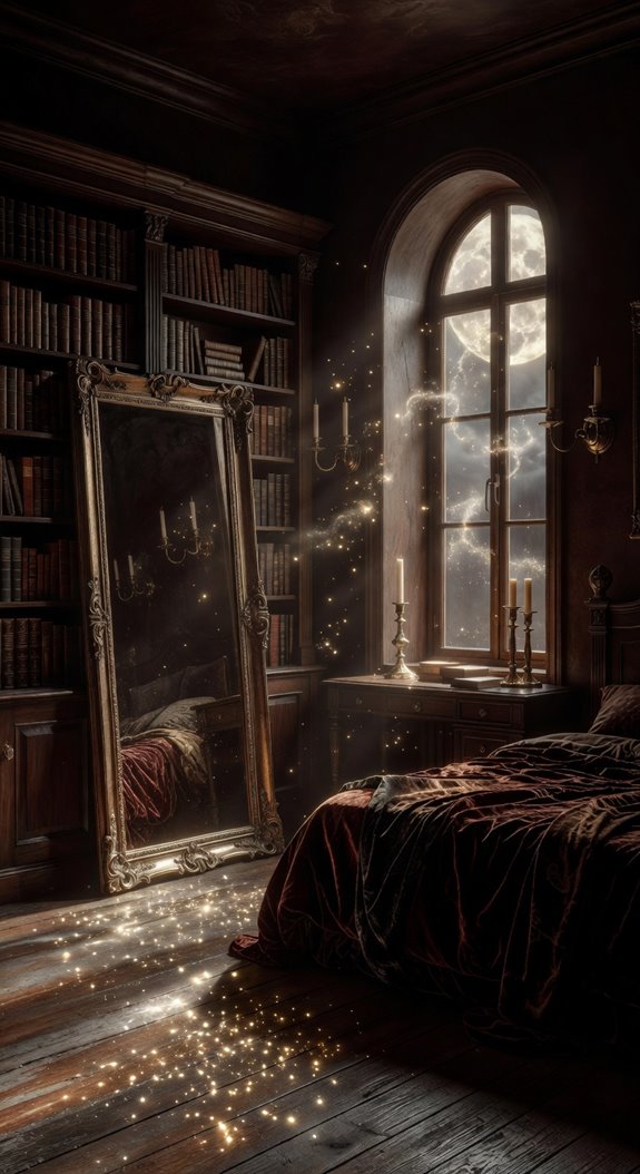 ornate mirrors magnify atmosphere