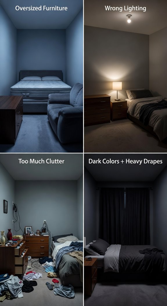 overcrowded dark cluttered walls