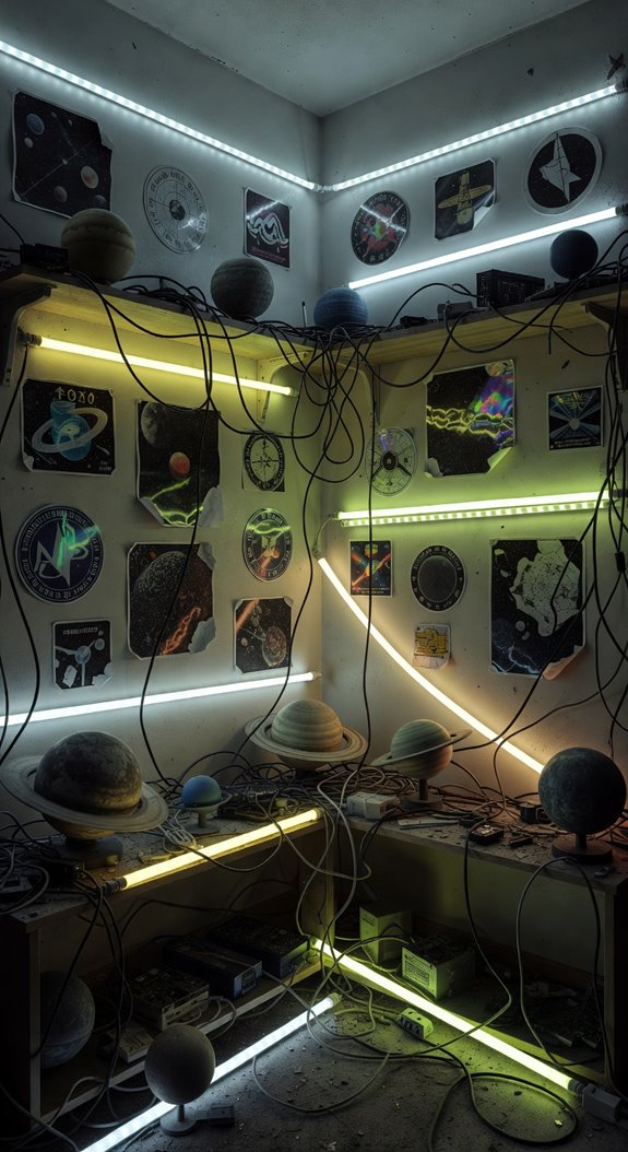 overcrowded metallic accents clash