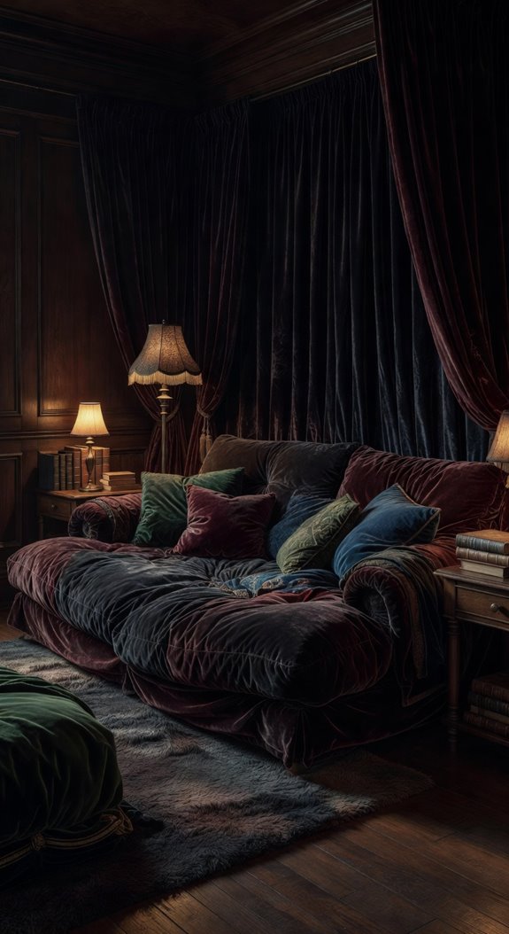 oversized velvet boucl bedframe