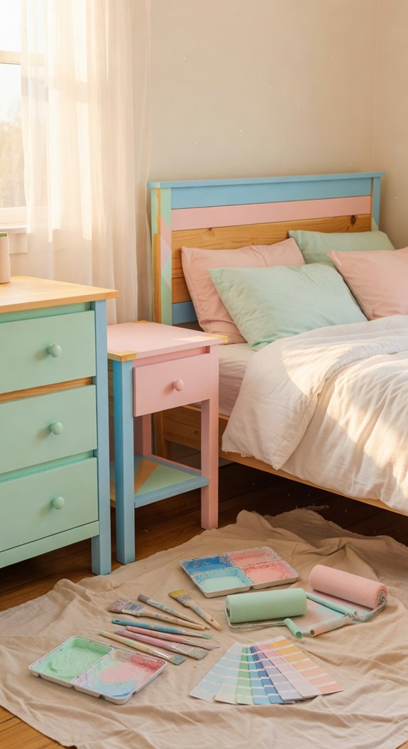 painted furniture trendy hues