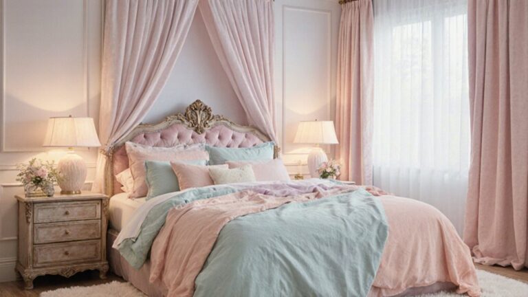 pastel night lit dreamy bedrooms