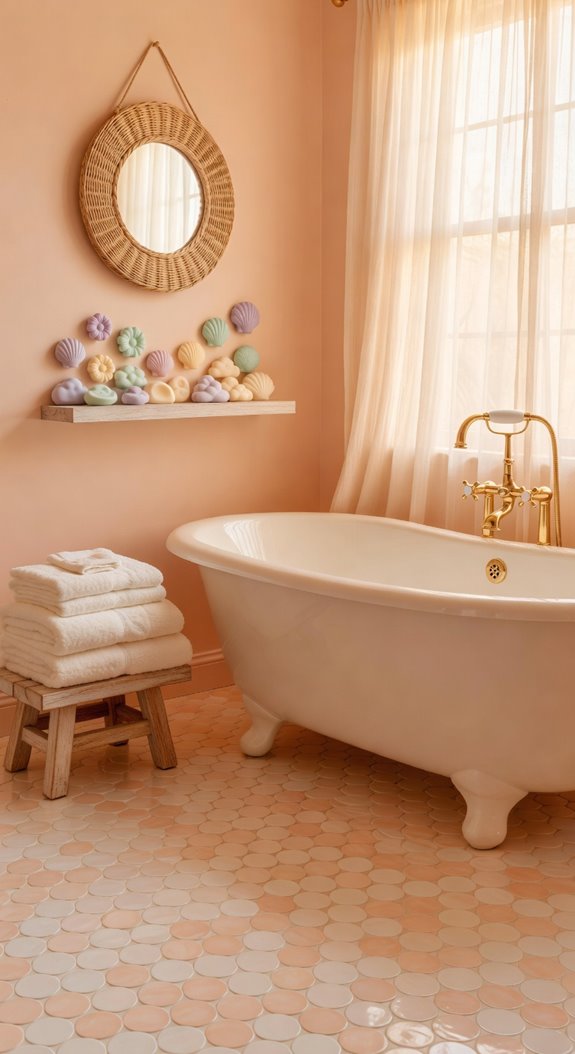 peach and ivory spa retreat